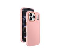 Coque pour iPhone 17 Pro Max Finition Mat avec Contour Caméra Métallisé Rose