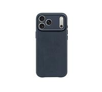 Coque pour iPhone 17 Pro Max MagSafe en Cuir Antichocs Bleu