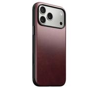 Coque pour iPhone 17 Pro Max MagSafe en Cuir Horween Antichocs Nomad Bordeaux Bordeaux