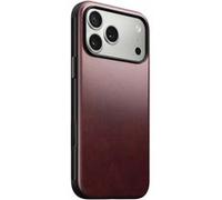 Coque pour iPhone 17 Pro Max MagSafe en Cuir Horween Antichocs Nomad Bordeaux Bordeaux
