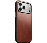 Coque pour iPhone 17 Pro Max MagSafe en Cuir Horween Antichocs Nomad Marron Marron