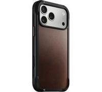 Coque pour iPhone 17 Pro Max MagSafe en Cuir Horween Rigide Antichocs Nomad Marron foncé Marron foncé
