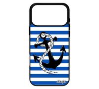 Coque pour iPhone 17 pro max silicone ancre etui bleu ligne corde housse 4G gel chaine marini¿re fantaisie design marine noeud ray¿