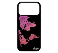 Coque Pour Iphone 17 Pro Max Silicone Carte Monde Jolie Housse Globe Planete Rose Telephone Atlas Pays Geographie 4g Original