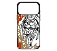 Coque Pour Iphone 17 Pro Max Silicone Femme Art Dessin Fille Peinture Impression Ethnique Portrait Aluminium Cover Fleur 4g De