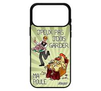 Coque Pour Iphone 17 Pro Max Silicone Humour J'peux Pas J'dois Garder Ma Poule Jpeux Je Humoristique Cartoon Texte Vert Drole