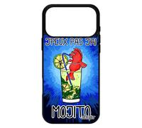 Coque Pour Iphone 17 Pro Max Silicone Je Peux Pas J'ai Mojito Bourré Bd Telephone Drole Humour Motif Cocktail Comique Bleu 4g Case
