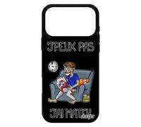 Coque Pour Iphone 17 Pro Max Silicone J'peux Pas J'ai Match Jpeux Je Handball Noir Humour Basket Rugby Drole Foot De Made In France