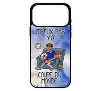 Coque Pour Iphone 17 Pro Max Silicone J'peux Pas Y'a Coupe Du Monde Jpeux Handball Unique Dessin Rigide Je Metal Texte Telephone De