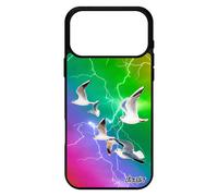 Coque Pour Iphone 17 Pro Max Silicone Oiseaux Mouettes Design Arc En Ciel De Protection Mobile Nature Jaune Animaux Orage Aluminium