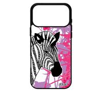 Coque Pour Iphone 17 Pro Max Silicone Zebre Dessin Ethnique Cheval Rose Rayure Solide Afrique Smartphone Animal Noir Made In France