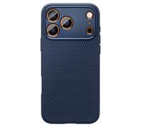 Coque pour iPhone 17 Pro Modèle Liquide Air Souple Antidérapant Bleu marine