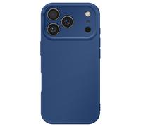 Coque pour iPhone 17 Pro Modèle Soft-Touch en Silicone Souple Anti-dérapant Bleu nuit