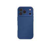 Avizar Coque pour iPhone 17 Pro Modèle Soft-Touch Silicone souple antidérapant Bleu nuit
