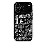 Coque Pour iPhone 17 Pro Nike air logo Graffiti Noir et blanc Maniacase