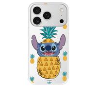 Coque pour iPhone 17 Pro officielle Lilo & Stitch - Stitch Ananas pour protéger votre téléphone. Coque en silicone souple sous licence officielle Disney.