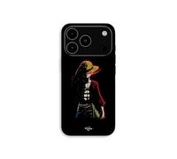 Coque Pour iPhone 17 Pro One piece manga anime luffy fond noir