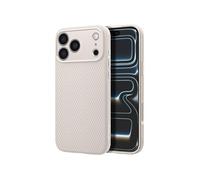 Coque pour iPhone 17 Pro Série Liquid Air Texturé au Motif Géométrique SGP Gris clair