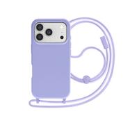 Avizar Coque pour iPhone 17 Pro Série Soft Touch avec Cordon Tour de Cou Lavande
