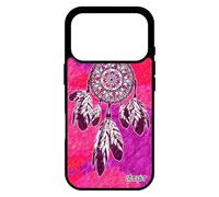 Coque pour iPhone 17 Pro Silicone Attrape Reve Case Violet Ethnique Etoile Zen Bumper Inca Mandala Tribal Metal Dreamcatcher