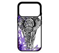 Coque Pour Iphone 17 Pro Silicone Elephant D'afrique Telephone Fantaisie 4g Metal Noir Motif Arbre Tribal Case 1000 Go Violet Art