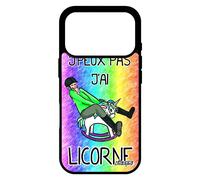 Coque Pour Iphone 17 Pro Silicone Humour J'peux Pas J'ai Licorne Cheval Drole Personnalisé Vert Telephone Arc En Ciel Bd Portable