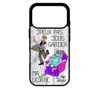 Coque Pour Iphone 17 Pro Silicone J'peux Pas J'dois Garder Ma Licorne Jpeux Case Bande Dessinée Drole Fille Je Animaux Texte Design