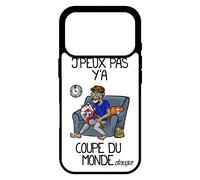 Coque Pour Iphone 17 Pro Silicone J'peux Pas Y'a Coupe Du Monde Case Foot Hand Jpeux Personnalisé Solide Rugby Blanc Je Noir
