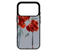 Coque pour iPhone 17 Pro Silicone orchidée Fleur Tropical Nature Floral Couleur Femme Love Plante Jolie Rouge Exotique Unique Case