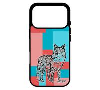 Coque Pour Iphone 17 Pro Silicone Renard Noir Azteque Femme Foret Telephone Geometrique Cube Carr¿ Goupil Case Rose Tribal Dessin