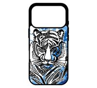 Coque Pour Iphone 17 Pro Silicone Tigre Animal Artiste Antichoc Homme Tribal Predateur Design Bengal Nature Telephone Dessin Fleur