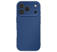 Avizar Coque pour iPhone 17 Pro Modèle Soft-Touch Silicone souple antidérapant Bleu nuit
