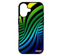 Coque Pour Iphone 17 Silicone Illusion D'optique Solide Tourbillon Effet Antichoc Vert Multicolore Arc En Ciel Mirage Housse