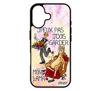 Coque Pour Iphone 17 Silicone Jpeux Pas J'dois Garder Mon Lama Je De Protection Gel Texte Solide Comique Housse Violet Metal Humour