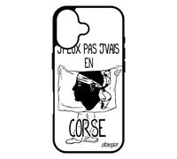 Coque Pour Iphone 17 Silicone J'peux Pas J'vais En Corse Etui Football Basket Humour Foot Rigide Corsica Portable Bumper Telephone
