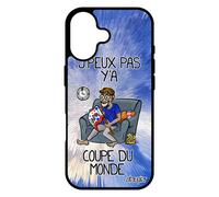 Coque Pour Iphone 17 Silicone J'peux Pas Y'a Coupe Du Monde Supporter Dessin Rugby Gel Humour Sport Texte Handball Bleu Metal Je De