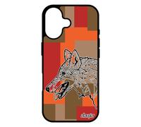 Coque Pour Iphone 17 Silicone Loup Ethnique Mechant Geometrique Homme Antichoc Etui Animaux Noir Et Blanc Rigide Marron Azteque De