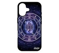 Coque Pour Iphone 17 Silicone Signe Astrologique Vierge Ciel Du Zodiaque Horloge Galaxie Antichoc Bleu Femme Dessin Etoiles Montre