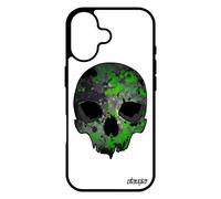 Coque Pour Iphone 17 Silicone Tete De Mort Masque Street Art Squelette Smartphone Vert Homme Telephone Os Techno 512 Go Noir Biker