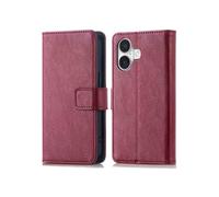imoshion Étui de télephone portefeuille de luxe pour Apple iPhone 17 - Bordeaux