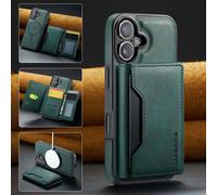 Coque Pour Iphone 17,Support Wireless Charging,Back Cover Original Dg.Ming K2 Magnetic Detachable Wallet Leather Card Holder Cell Phone Case - Vert