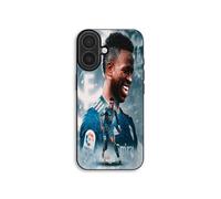 Coque Pour iPhone 17 Vinicius JR Real Madrid Bleu Wallpaper