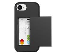 Coque pour iPhone 17e Antichocs avec Porte-Carte Coulissant Noir