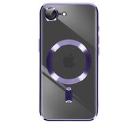Coque pour iPhone 17e avec Contour Chromé Compatible MagSafe Violet