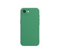 Coque pour iPhone 17e en Silicone avec Bord Caméra Surélevé Vert