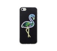 Coque pour iPhone 5/5S/SE Rigide Holographique Flamingo Noir