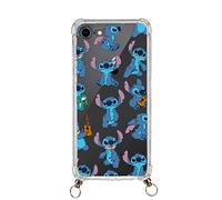 Coque pour iPhone 7-8 SE - SE 2022 Officiel de Lilo & Stitch Motif Pendentif Transparent pour protéger votre téléphone - Choisissez le type de coque que vous aimez avec licence officielle Disney