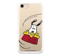 Coque pour iPhone 7 - iPhone 8 - iPhone SE 2020 Officiel Snoopy Woodstock et Snoopy Flying pour protéger votre téléphone portable - Coque en silicone souple Apple avec licence officielle Peanuts.