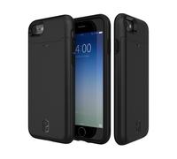 Patchworks Coque pour iPhone 7 LEVEL Card Edition avec bumper et porte-cartes - Noir