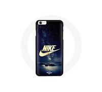 Coque pour Iphone 7 - Nike - Logo Doré Nuit Étoilée - Souple - Brillant - Mixte